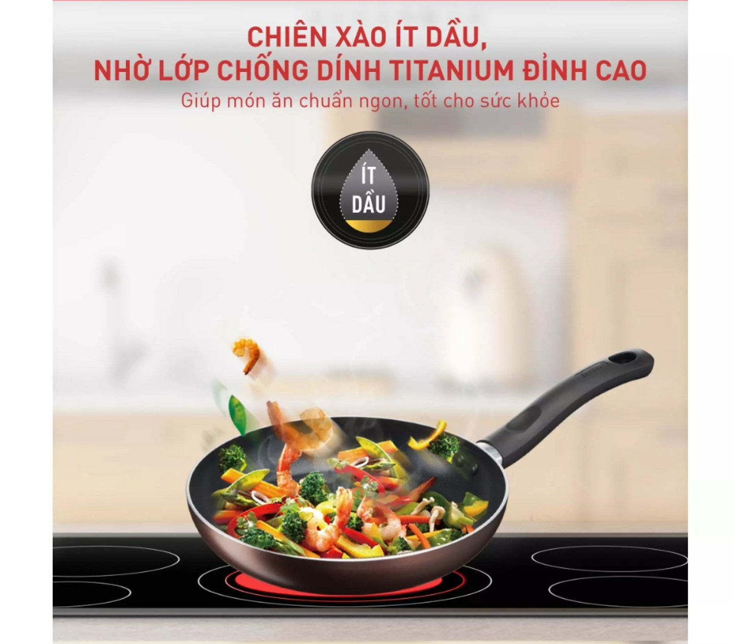 Chảo chiên Tefal Day By Day 24cm/28cm -G1430405/G1430605