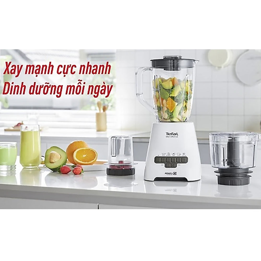 Máy xay sinh tố Tefal BlendForce+ Piano BL47YB66- 800W- Xám - cối xay XL