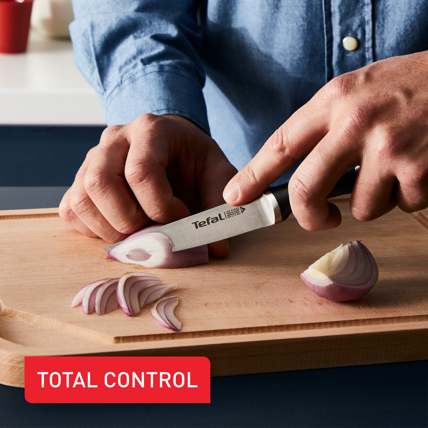 Dao thép đức liền khối Ice Force Tefal K23209, gọt trái cây 11cm