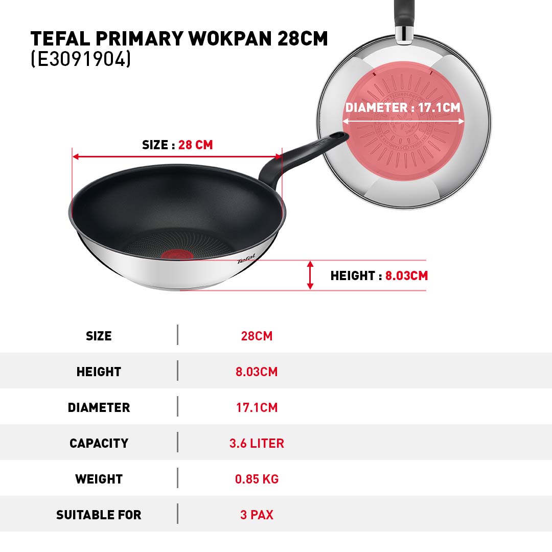 Chảo xào Tefal Primary 28cm E3091904
