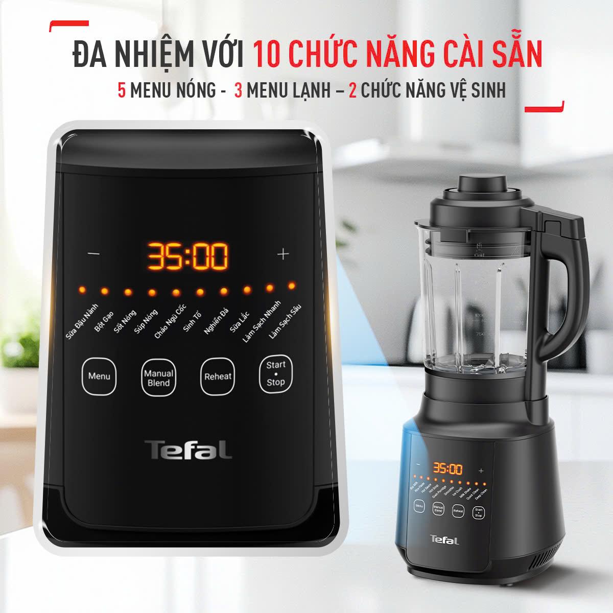 Máy xay sinh tố và sữa hạt Tefal BL511868 - 1000W