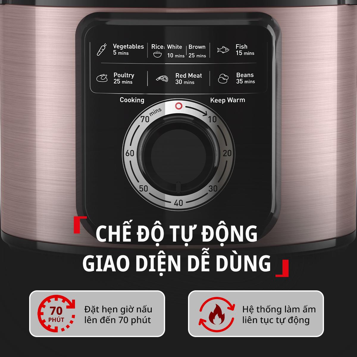 Nồi áp suất đa năng Tefal CY2116P1- 6L