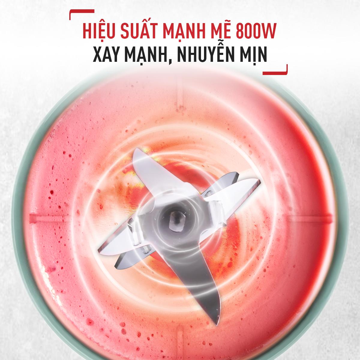Máy xay sinh tố Tefal BlendForce BL438831- 800W, cối thủy tinh