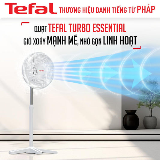 Quạt đứng TEFAL Turbo Essential VH619690 - Trắng
