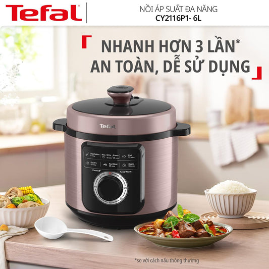 Nồi áp suất đa năng Tefal  CY2116P1- 6L