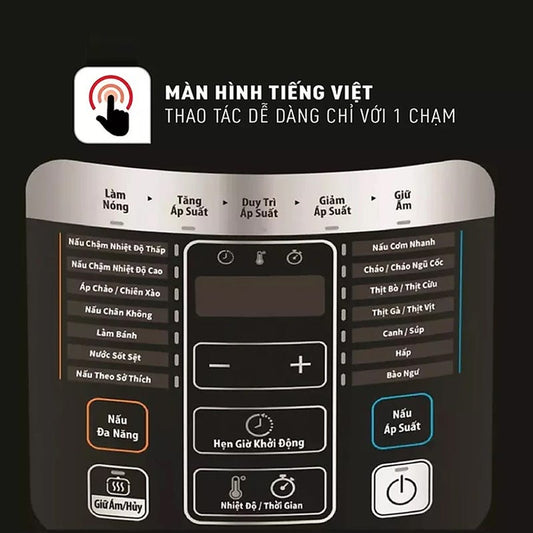 Nồi áp suất điện đa năng Tefal Home Chef CY601868  - 6L