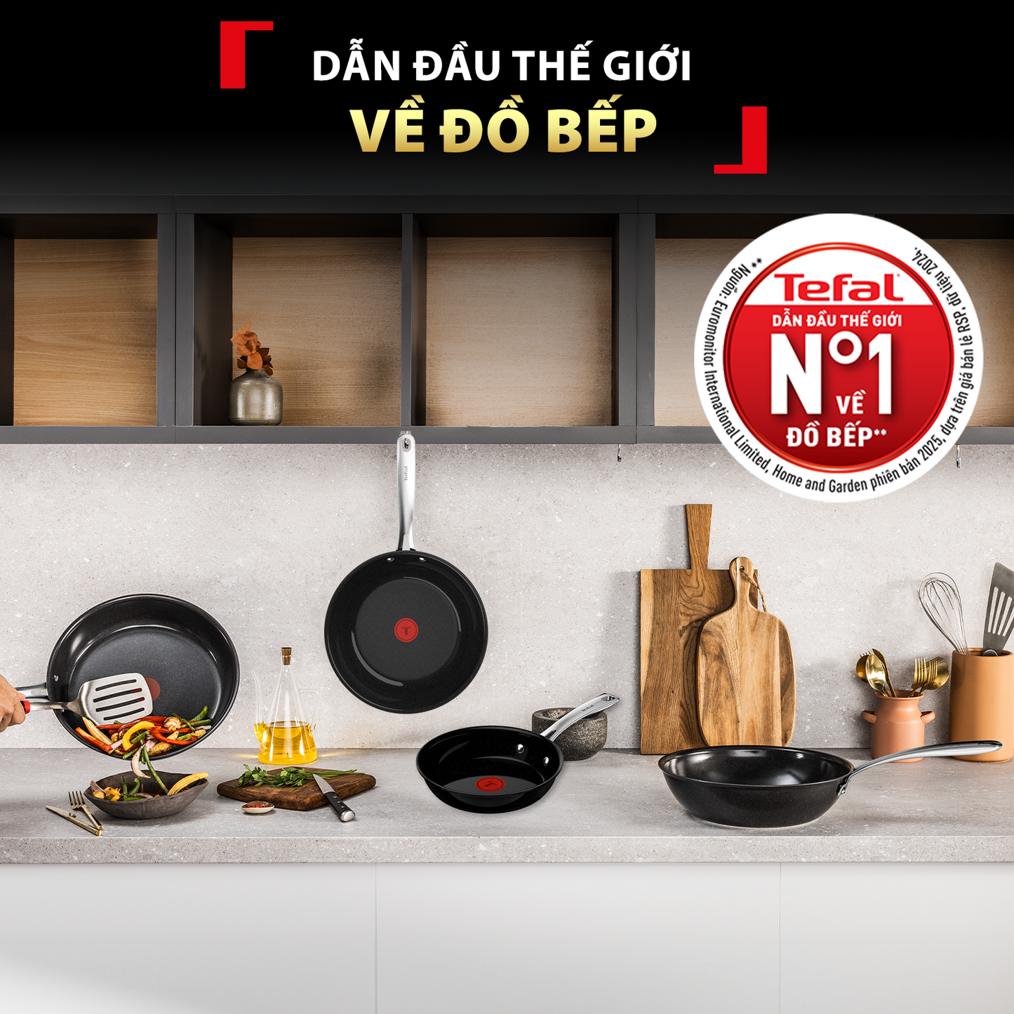 Chảo chiên ceramic cao cấp Tefal EXCELLENCE+ CERAMIC, Fusion Core