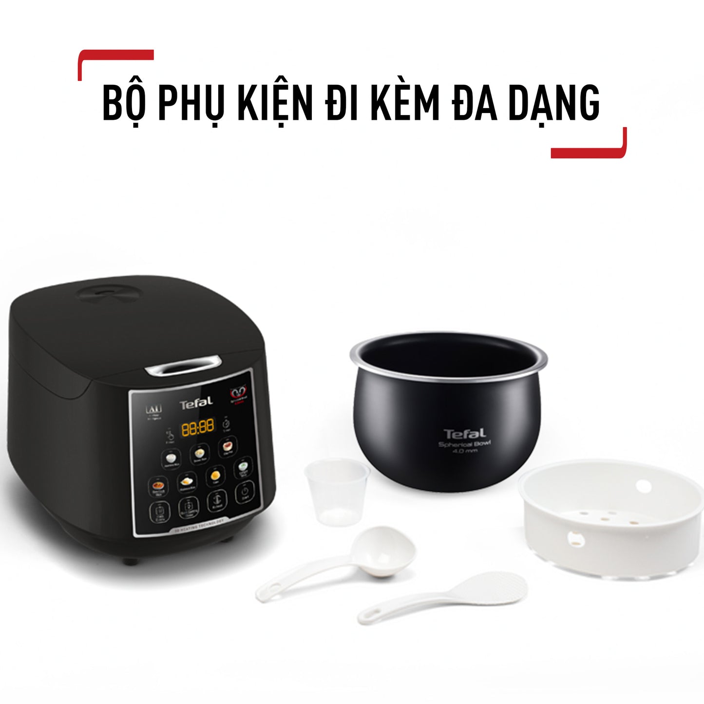 Nồi cơm điện tử Tefal EasyRice Max RK737868 - 1.8L