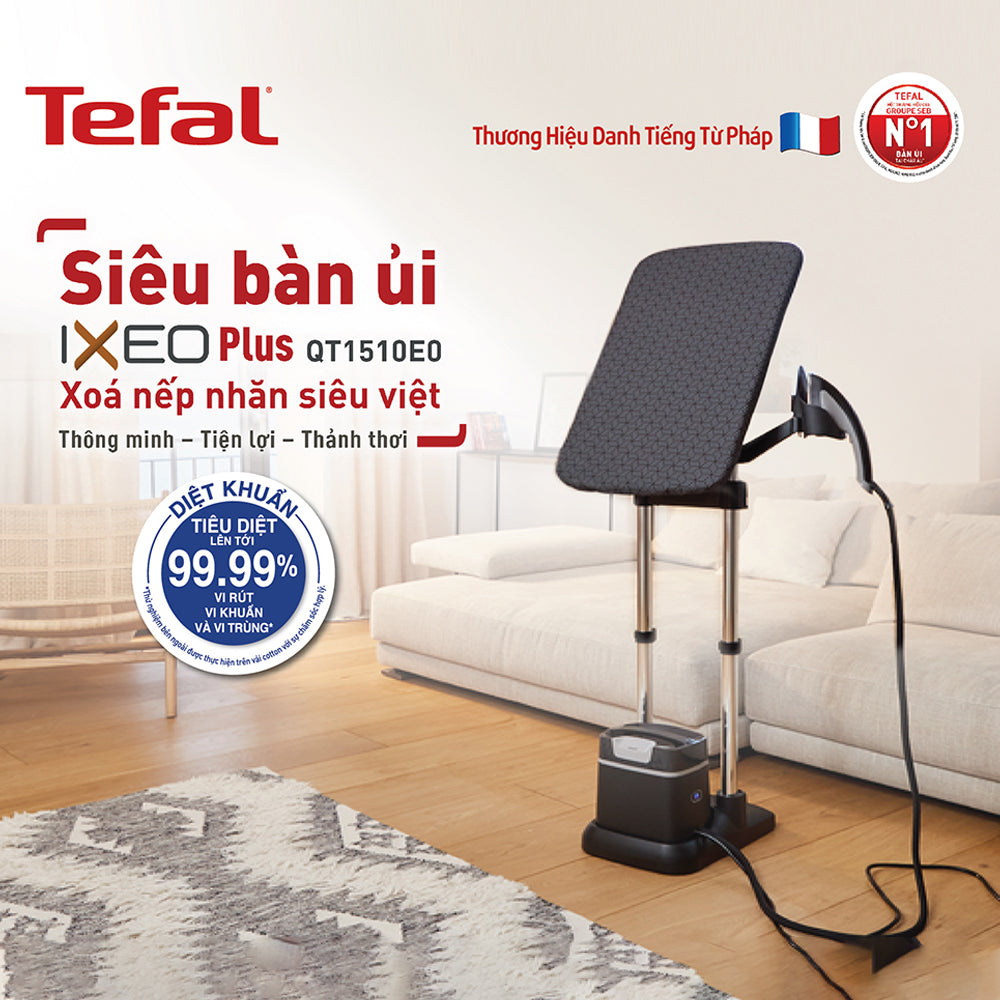Bàn ủi hơi nước đứng Tefal IXEO Plus QT1510E0