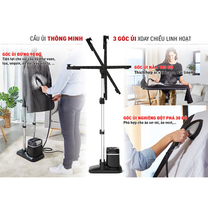 Bàn ủi hơi nước đứng Tefal IXEO Plus QT1510E0