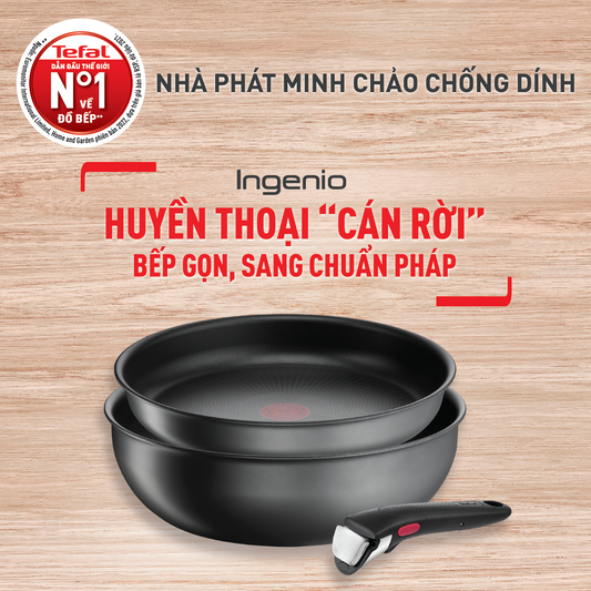 Bộ nồi chảo cán rời 3 món Ingenio Daily Chef L7619022