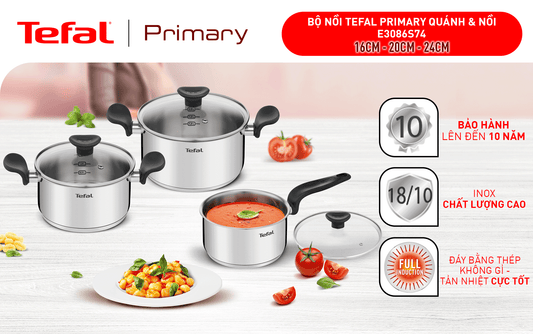 Bộ nồi Tefal Primary 16/18/20cm
