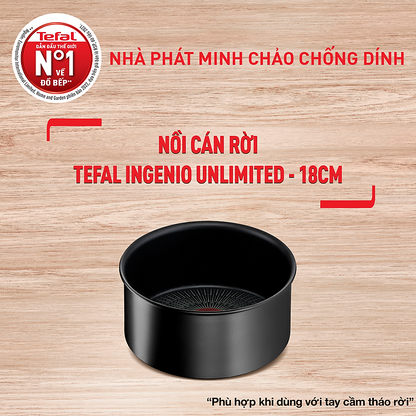 Nồi cán dài/ quánh Tefal Unlimited 16cm