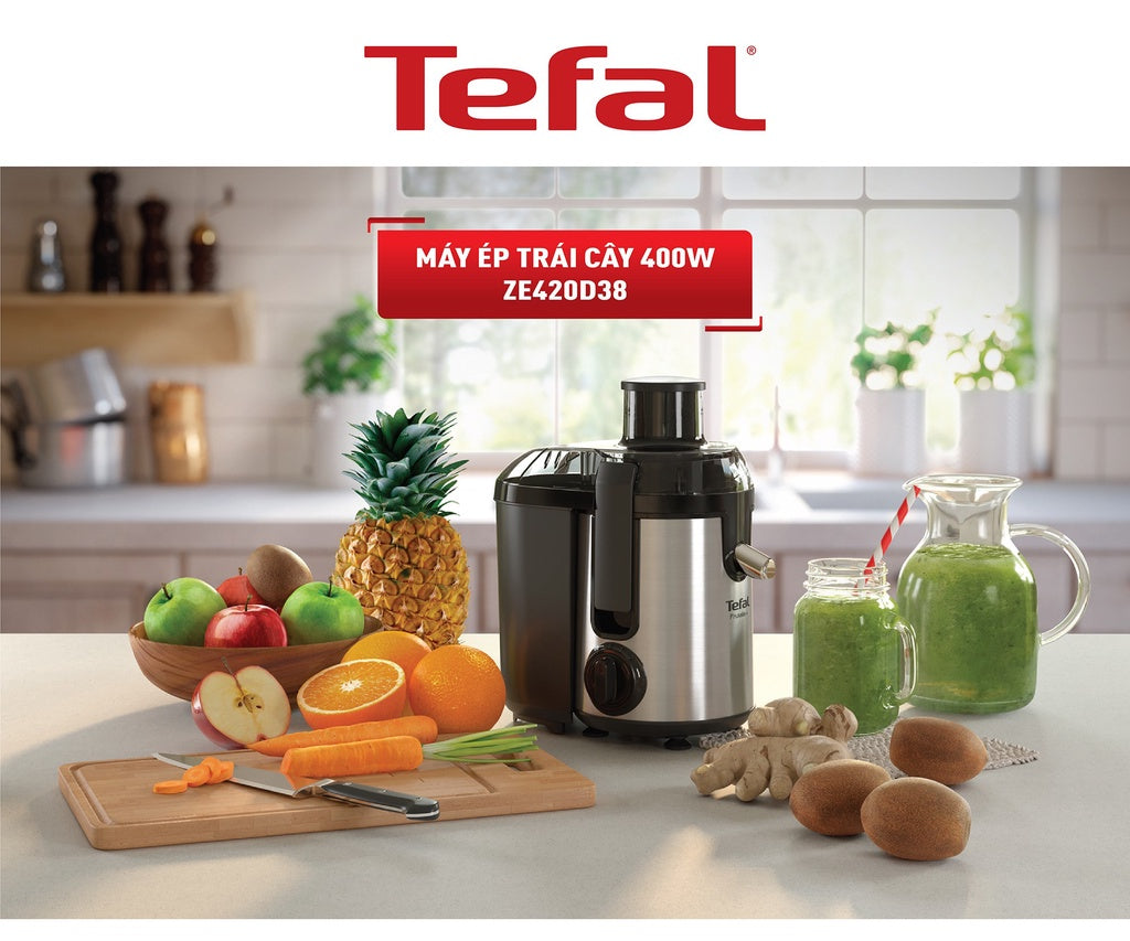 Máy ép trái cây Tefal ZE420D38 - 400W