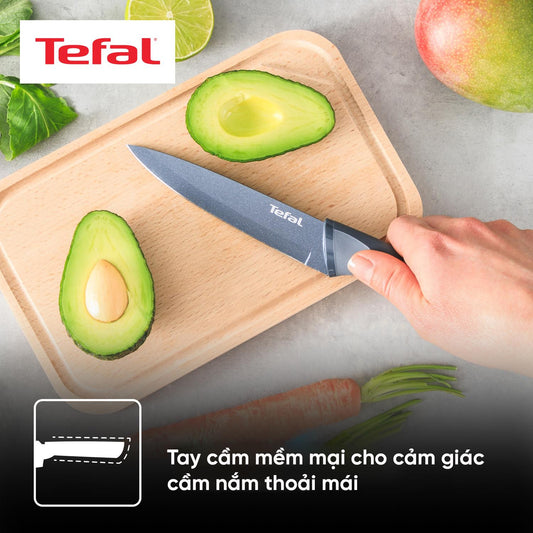 Bộ 2 dao phủ chống dính Tefal Fresh Kitchen K122S224, Santoku 12cm/đầu bếp 15cm
