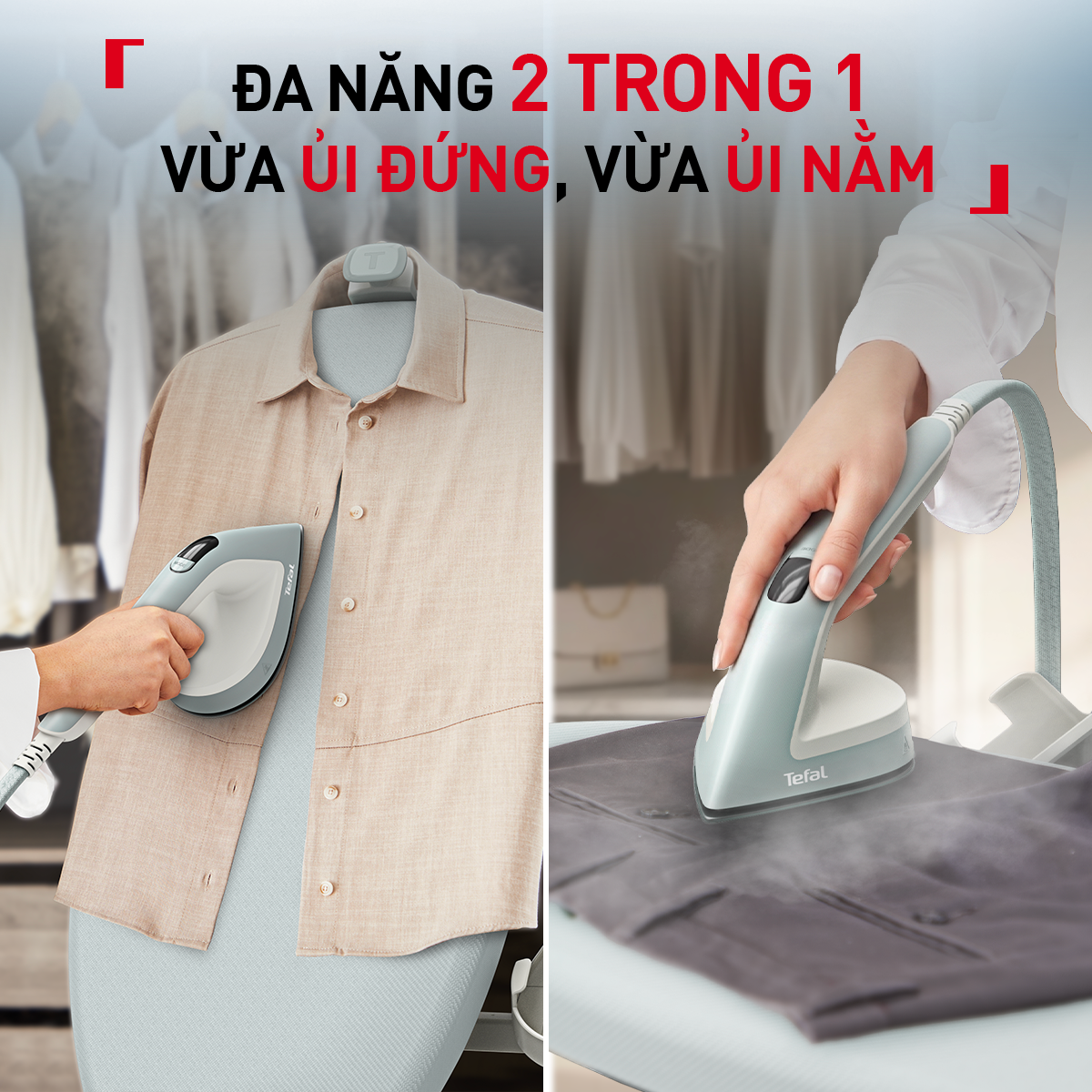 Bàn ủi hơi nước đứng TEFAL IXEO Steam Board QT1214E0