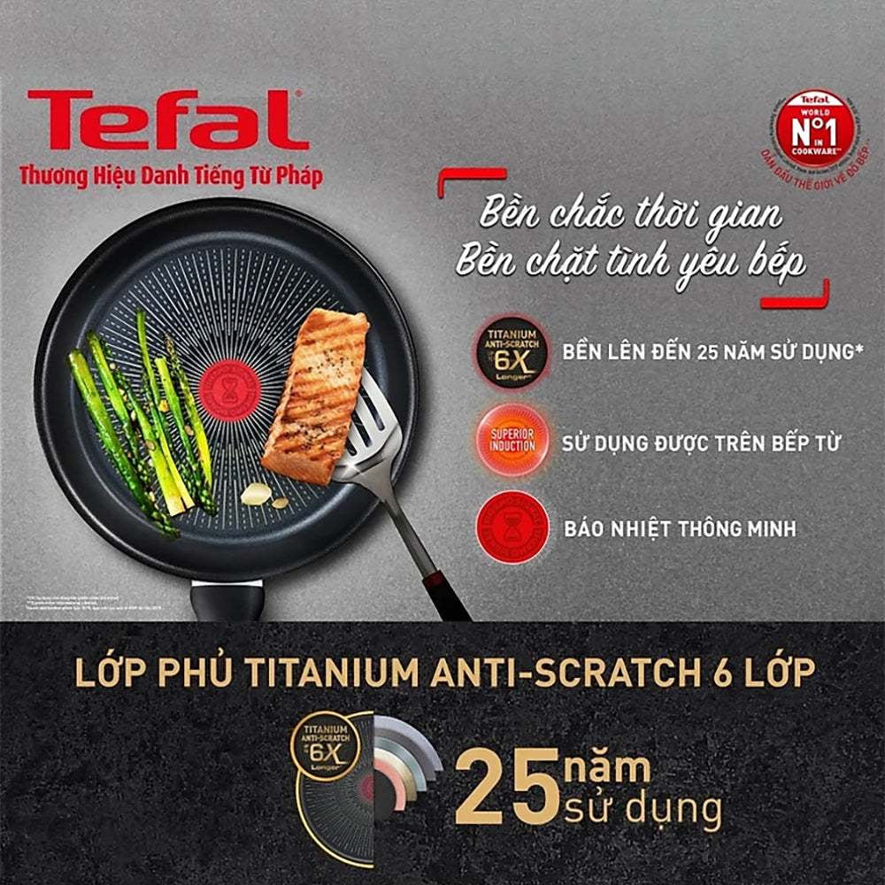 Chảo chiên sâu lòng Tefal Unlimited 28cm