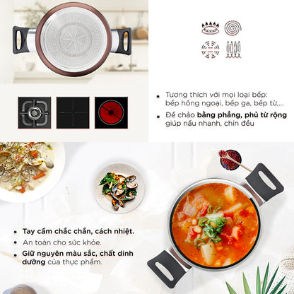 Nồi thân cao Tefal Day By Day 22cm