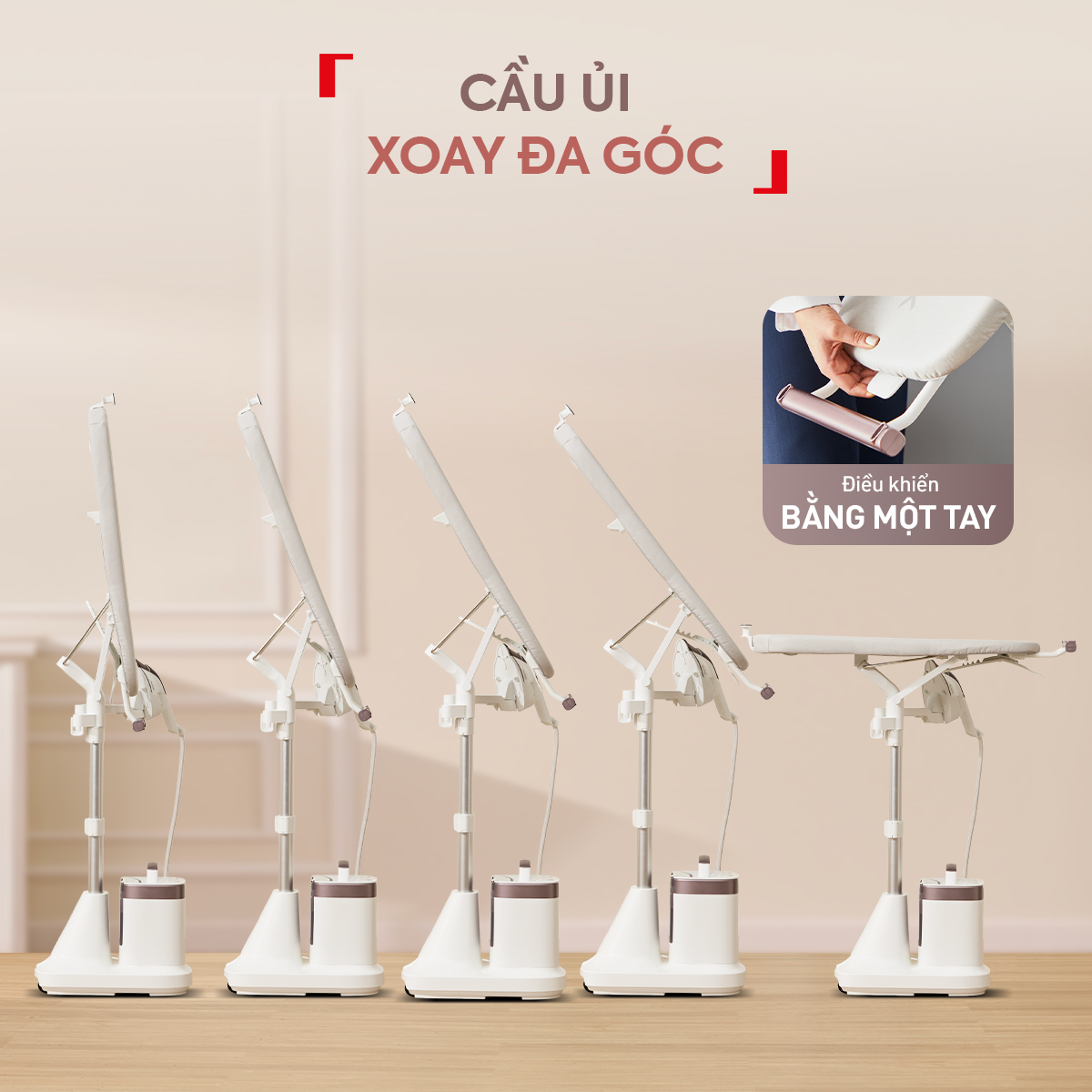Bàn ủi hơi nước đứng Tefal IXEO Vision QT1811E0