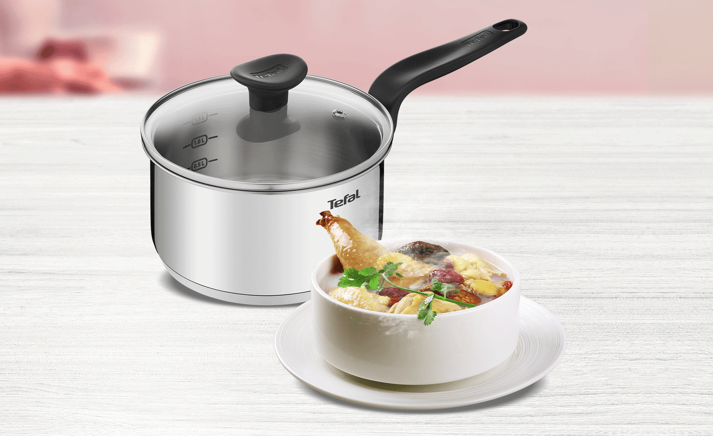 Nồi cán dài/ quánh Tefal Primary 16cm
