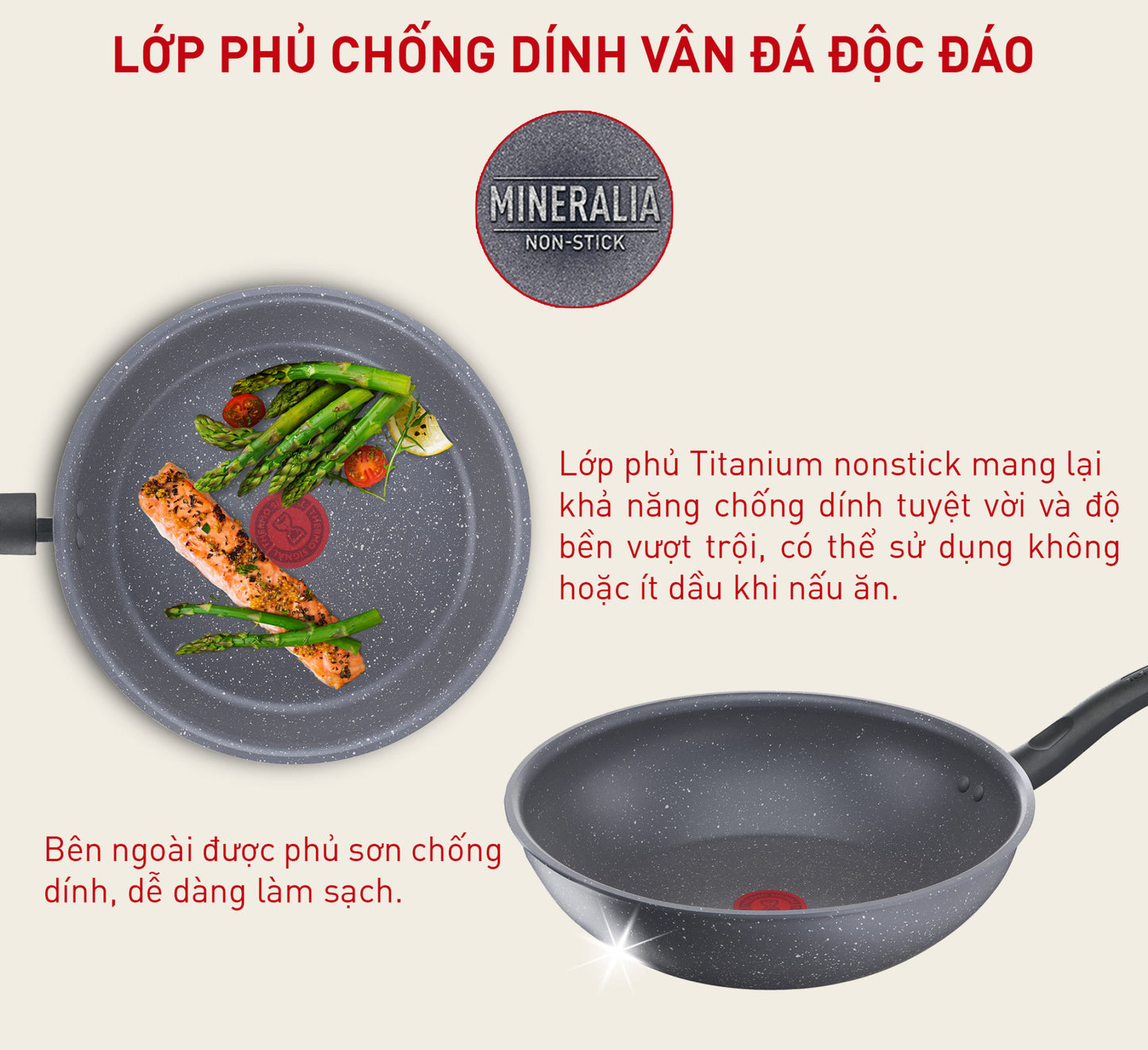 Chảo chiên sâu lòng Tefal Cook Healthy 24cm