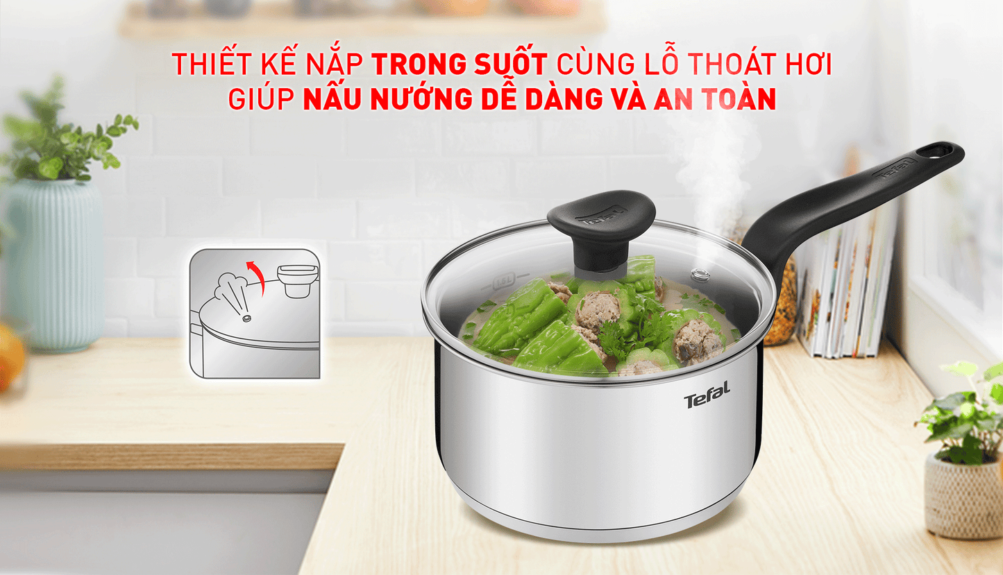 Nồi cán dài/ quánh Tefal Primary 16cm