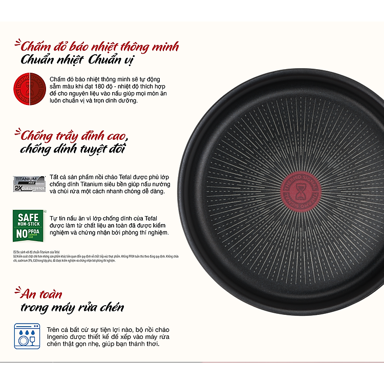 Nồi cán dài/ quánh Tefal Unlimited 16cm