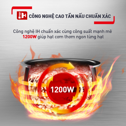 Nồi cơm cao tần Tefal Rice Master RK818A68 - 1.8L
