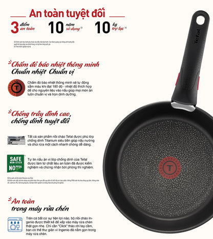 Bộ nồi chảo cán rời 5 món Tefal Ingenio Resource L6759522