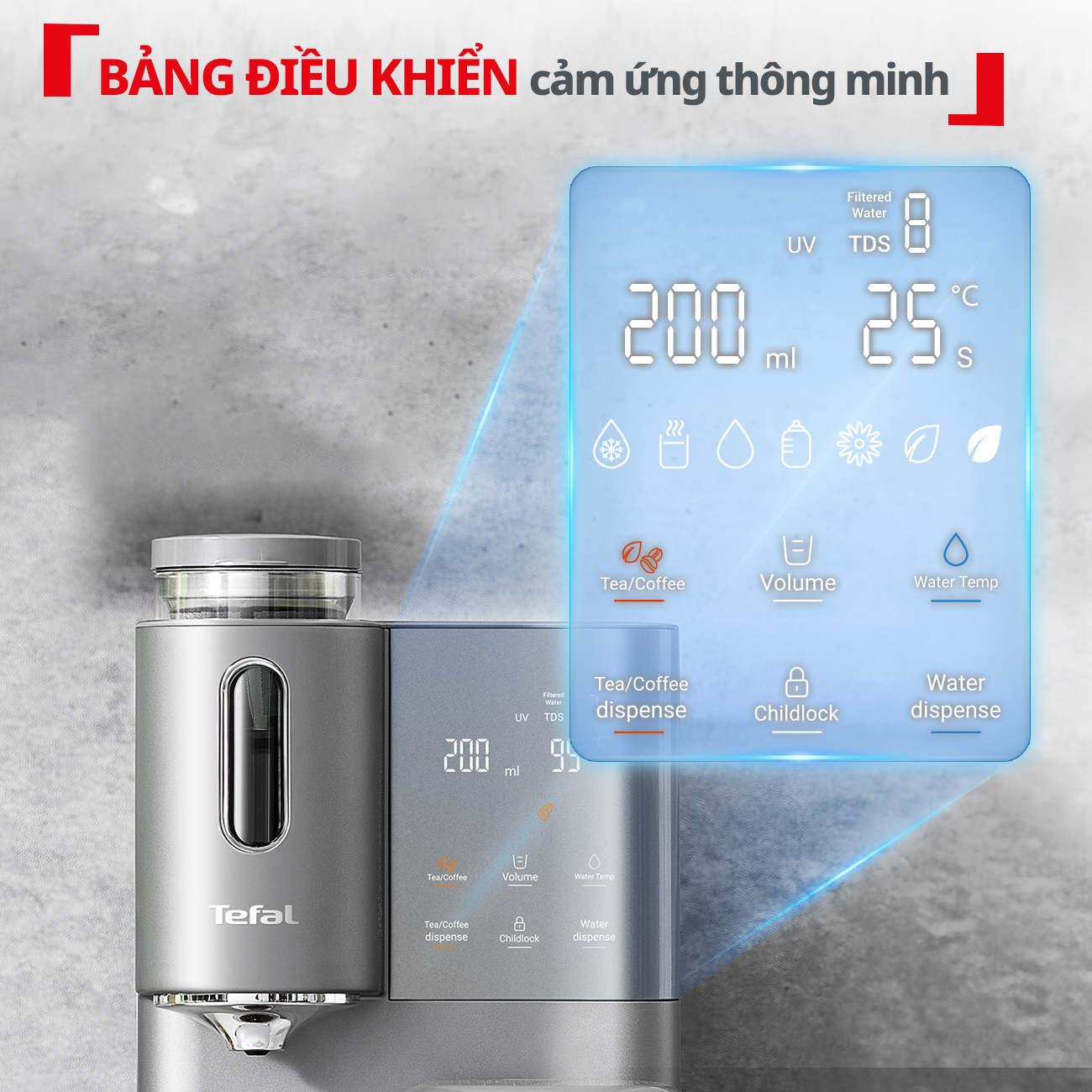 Máy lọc nước đa năng (có pha trà và cà phê) Pure Water Plus