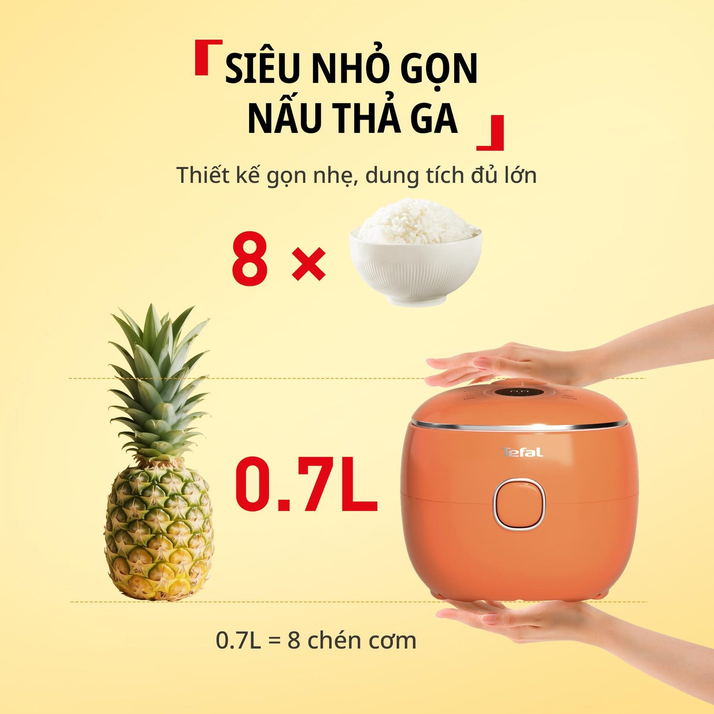 Nồi cơm điện tử Mini Tefal POP RK5352Y0/RK535TY0/RK535AY0/RK5354Y0