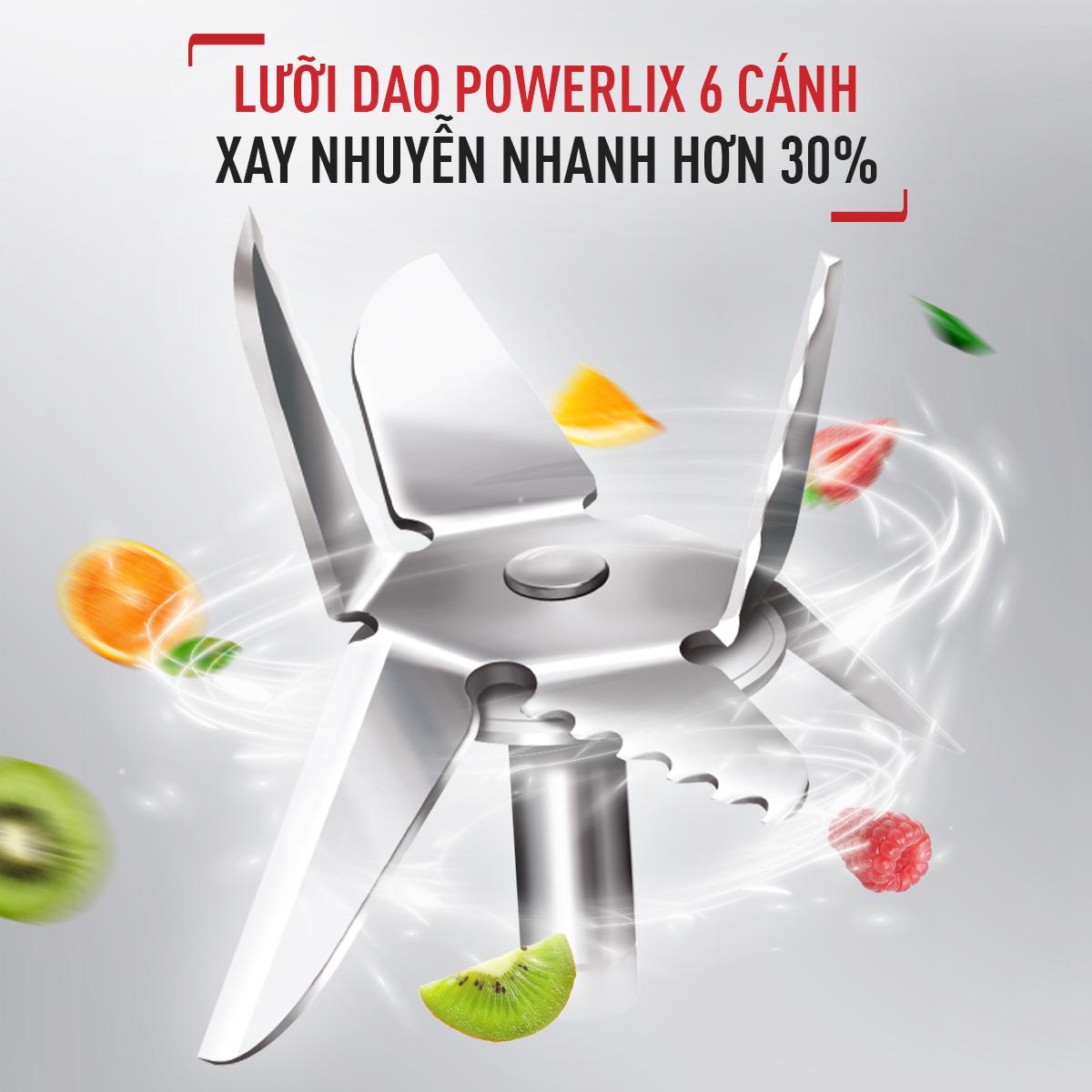 Máy xay sinh tố Tefal BlendForce BL438831- 800W, cối thủy tinh