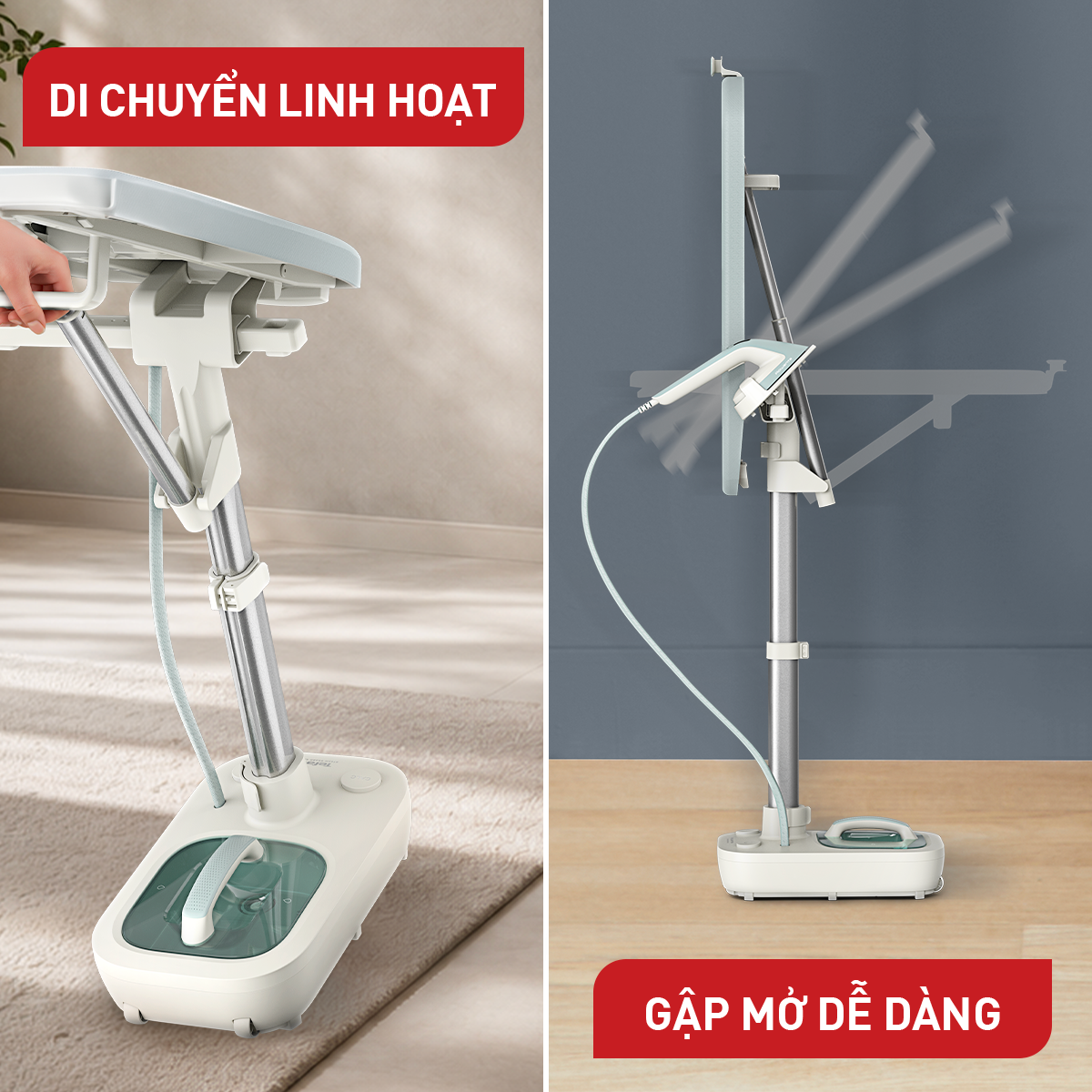 Bàn ủi hơi nước đứng TEFAL IXEO Steam Board QT1214E0