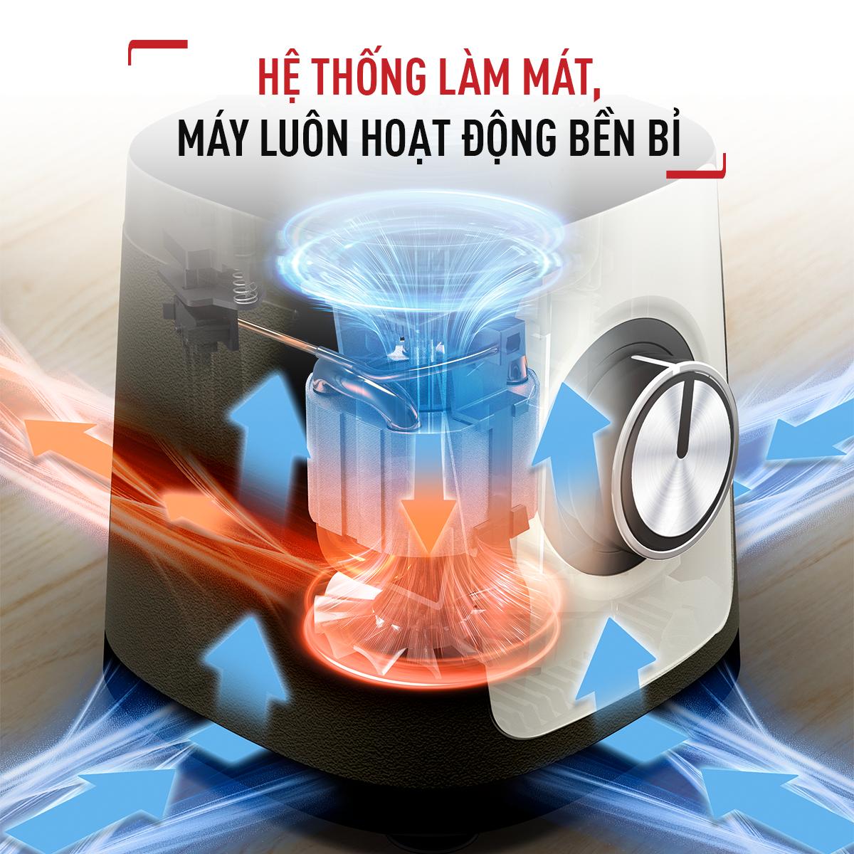 Máy xay sinh tố Tefal BlendForce BL438831- 800W, cối thủy tinh