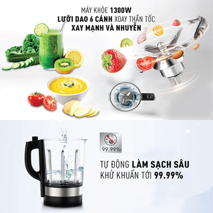 Máy xay sinh tố và làm sữa hạt đa năng Tefal BL967B66 - 1300W