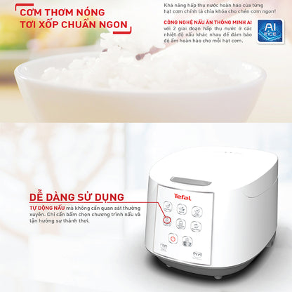 Nồi cơm điện tử Tefal Easy Rice RK733168 - 1.8L