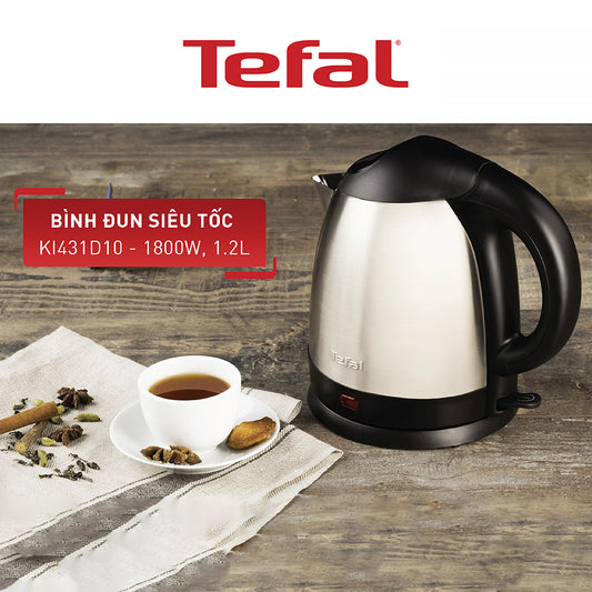 Bình đun siêu tốc Tefal KI431D10 - inox -  1.2L