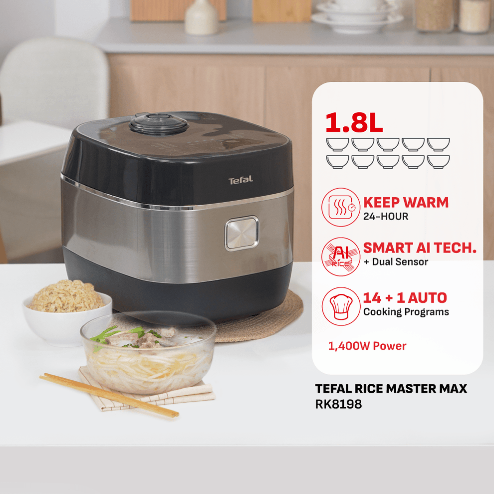 Nồi cơm cao tần Tefal Rice Master Max RK819868 -1.8L – Tefal Vietnam