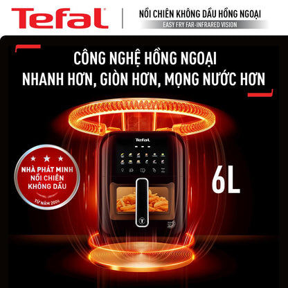 Nồi chiên không dầu Tefal Window EY821868 - 6L - Điện tử