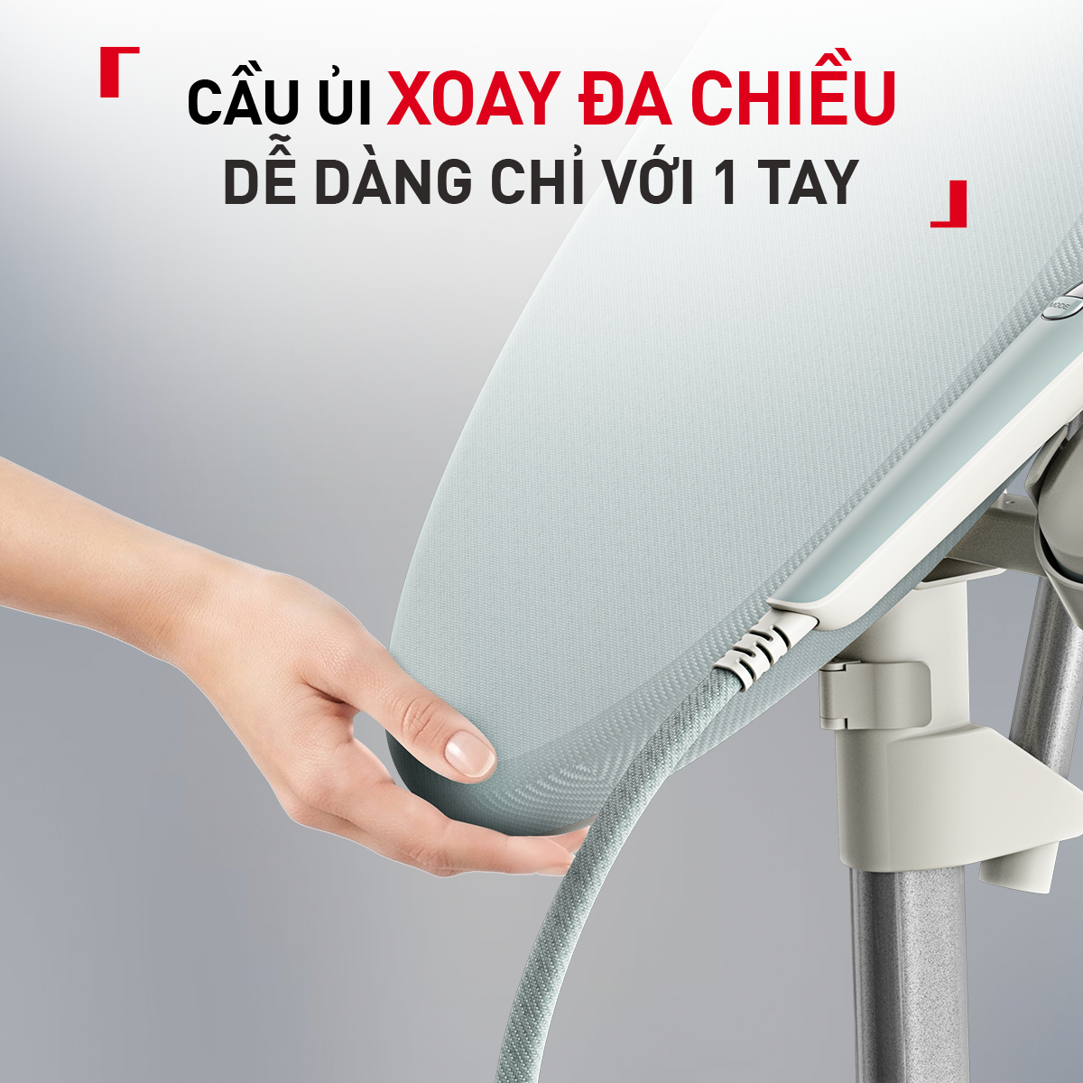 Bàn ủi hơi nước đứng TEFAL IXEO Steam Board QT1214E0