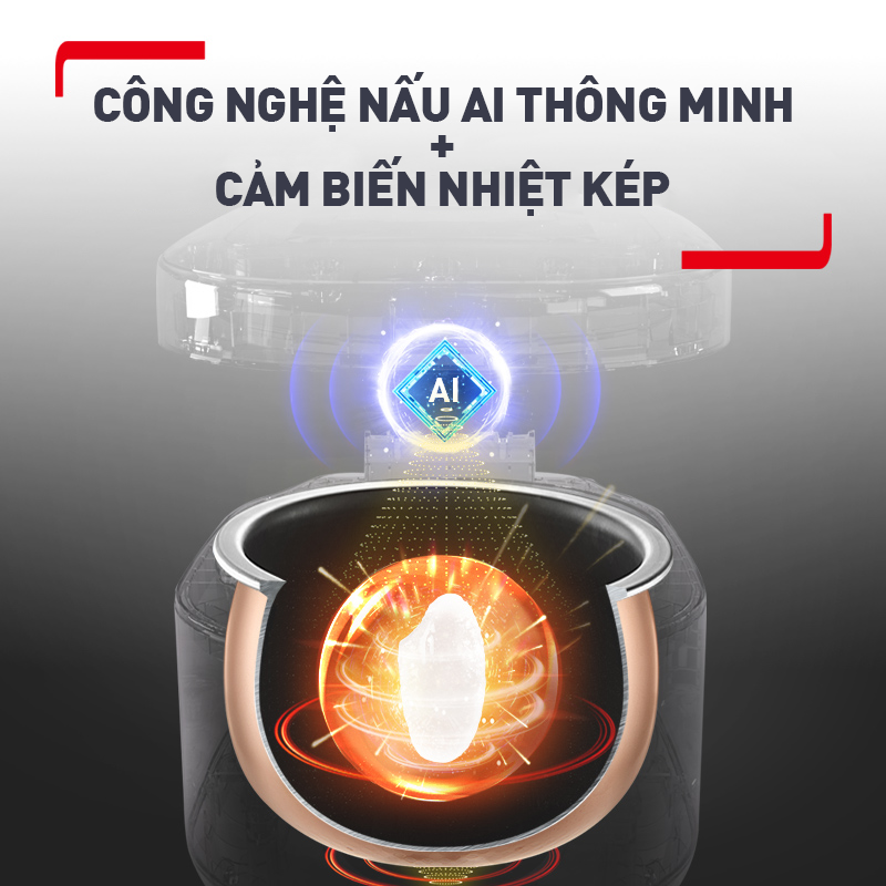 Nồi cơm cao tần Tefal Rice Master RK818A68 - 1.8L