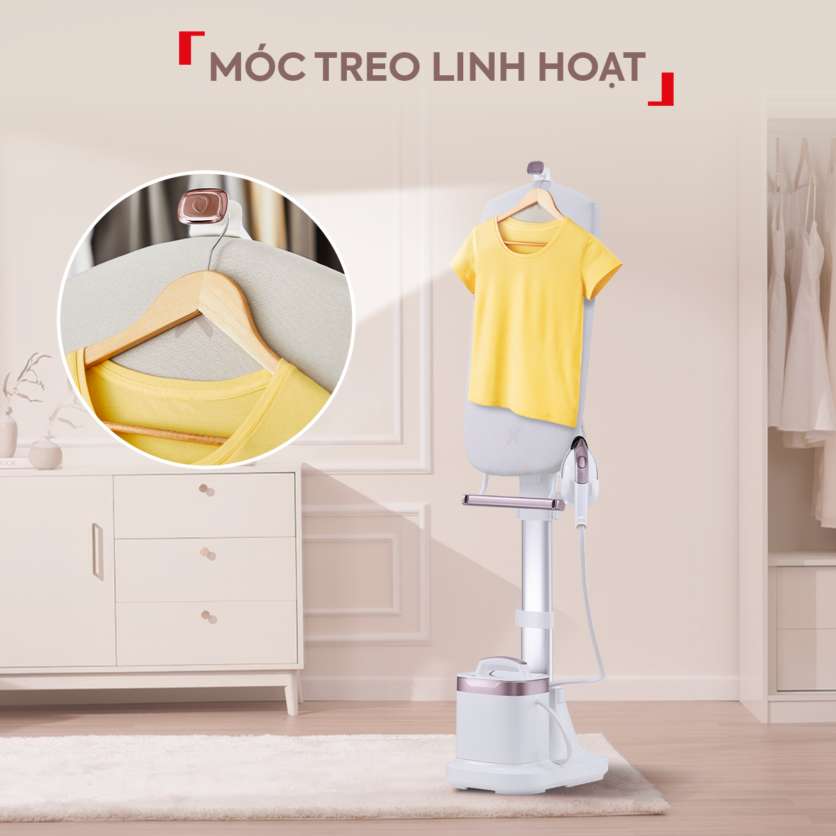 Bàn ủi hơi nước đứng Tefal IXEO Vision QT1811E0