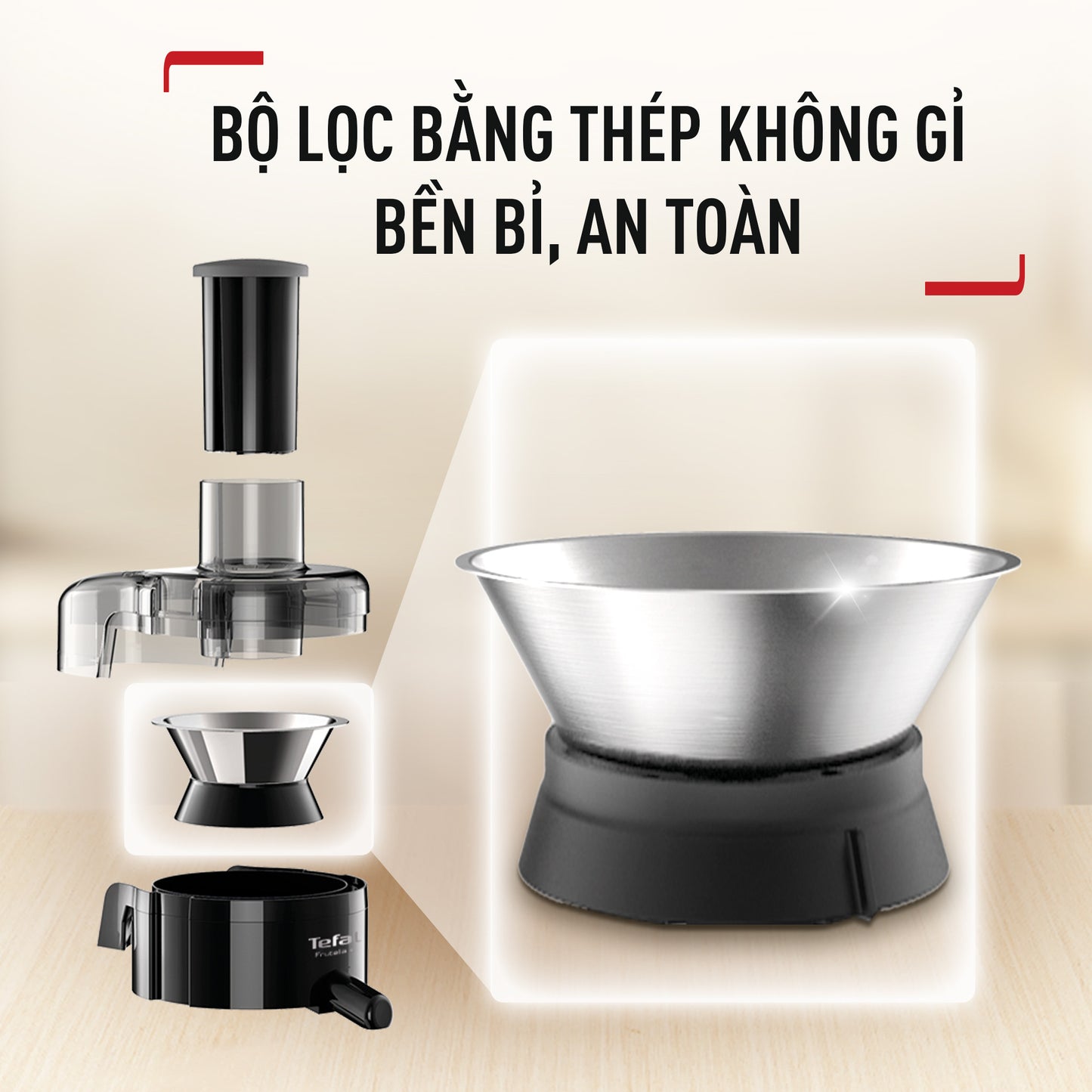 Máy ép trái cây Tefal ZE370865 - 350W