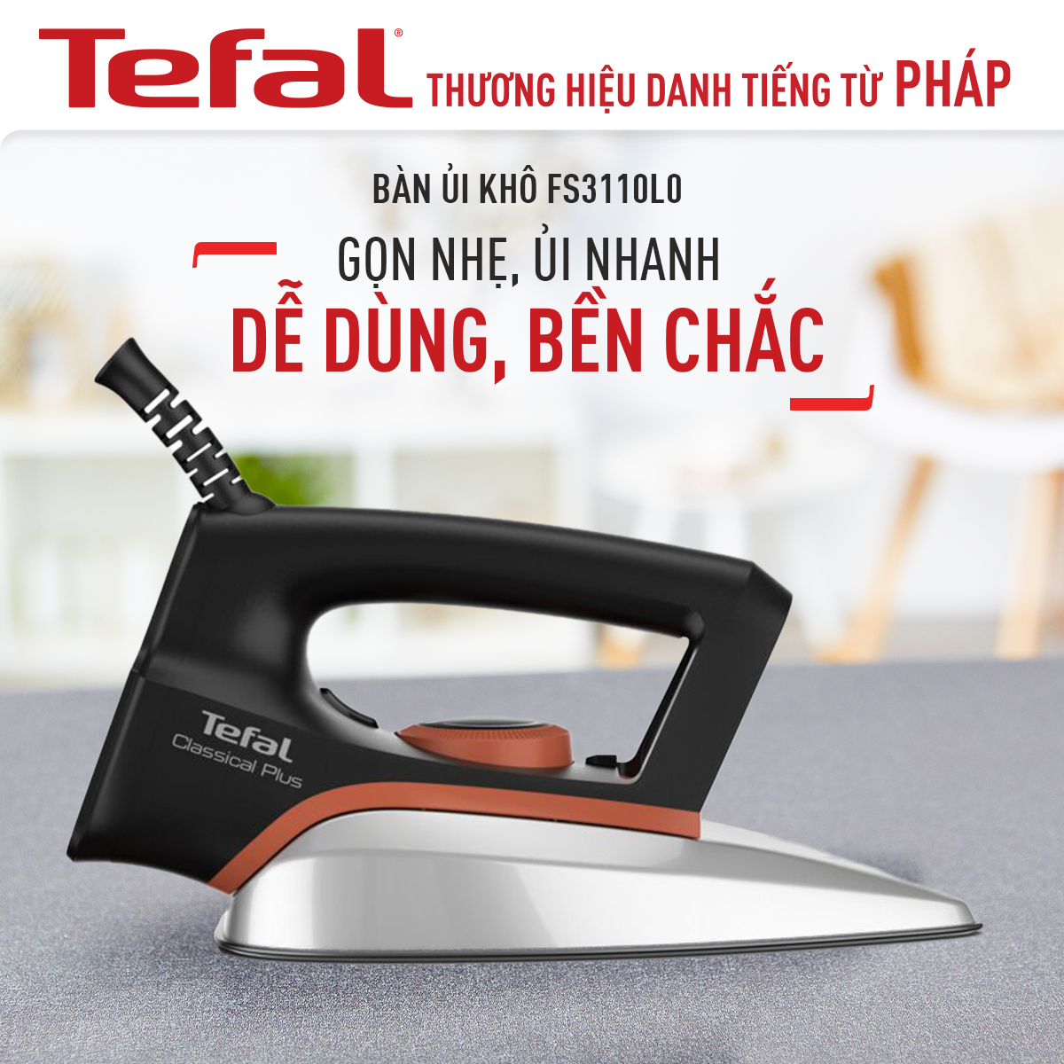 Bàn ủi khô Tefal FS3110L0