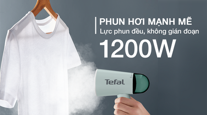 Bàn ủi hơi nước cầm tay Tefal Origin Travel DT1024K0 xanh xám
