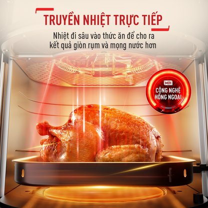 Nồi chiên không dầu Tefal Window trắng EY8211Y0 - 6L - Điện tử