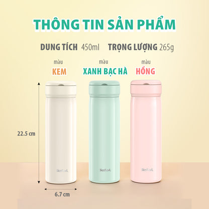 Bình giữ nhiệt Tefal Mobility Hydration 450ml, N3720210/N3720110/N3720410
