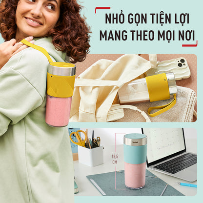 Máy xay sinh tố cá nhân Tefal LightMix BL1C0230/BL1C0430/BL1C07F0 - Vàng/ Xanh/ Hồng