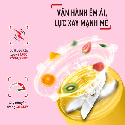 Máy xay sinh tố cá nhân Tefal LightMix BL1C0230/BL1C0430/BL1C07F0 - Vàng/ Xanh/ Hồng