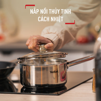 Bộ nồi chảo Inox cao cấp Cook Eat B922S784 (16, 20, 24, 28cm)